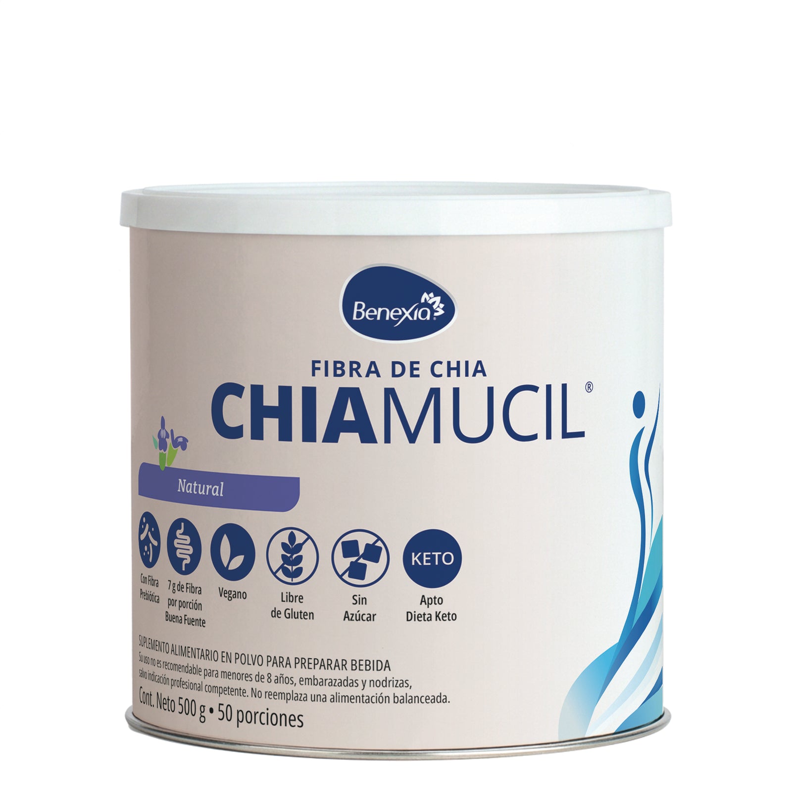 ChiaMucil natural 500 g — vista frontal