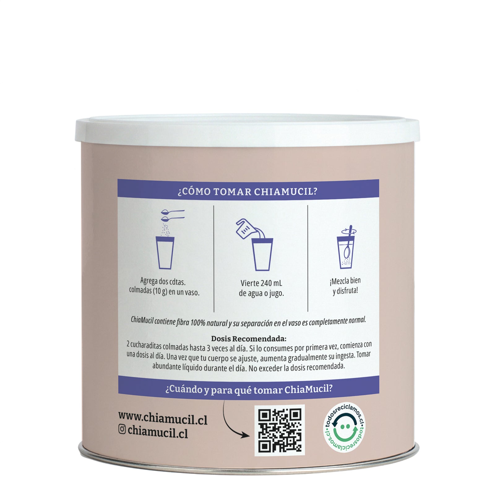 ChiaMucil natural 500 g — instrucciones de uso