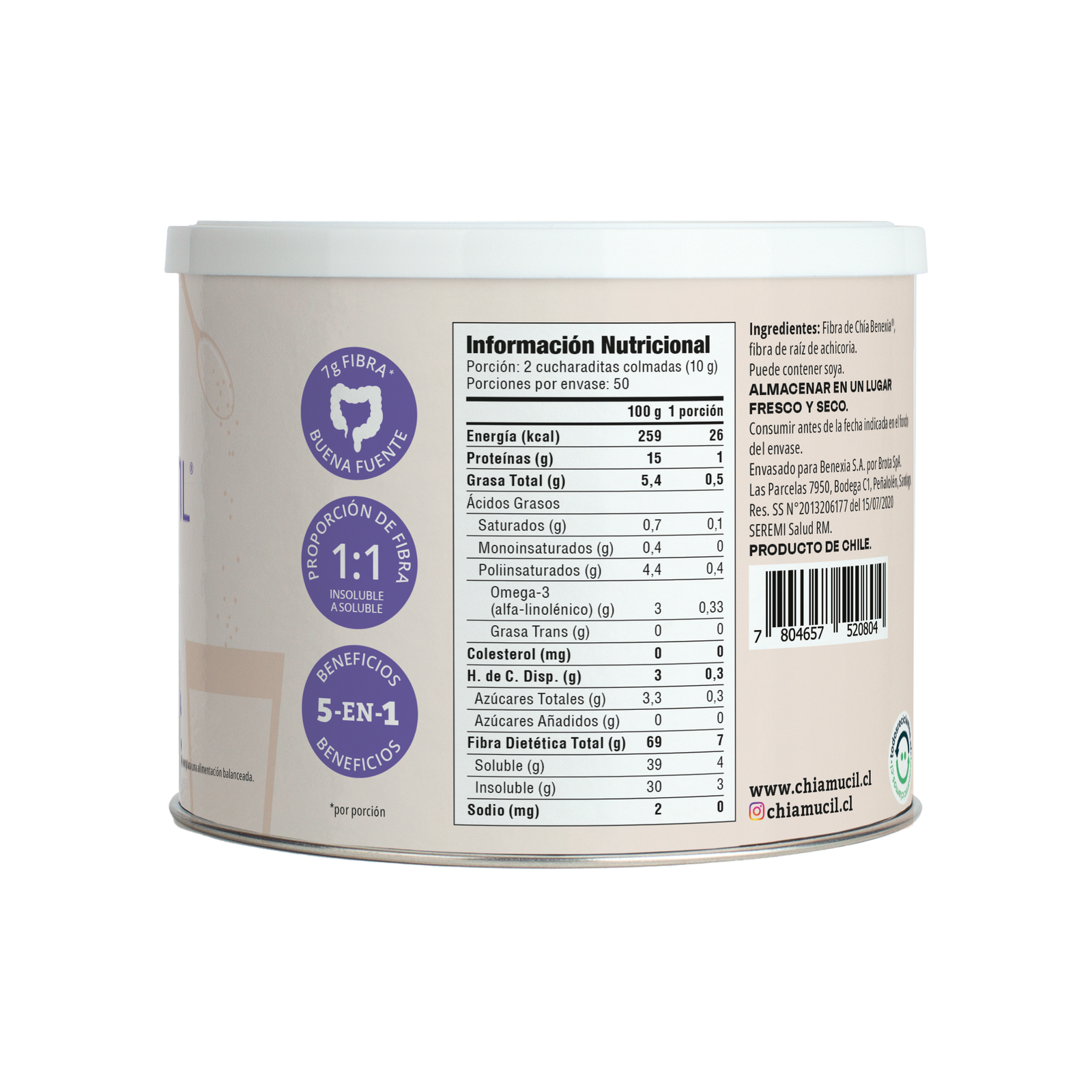 Chiamucil Natural 500g