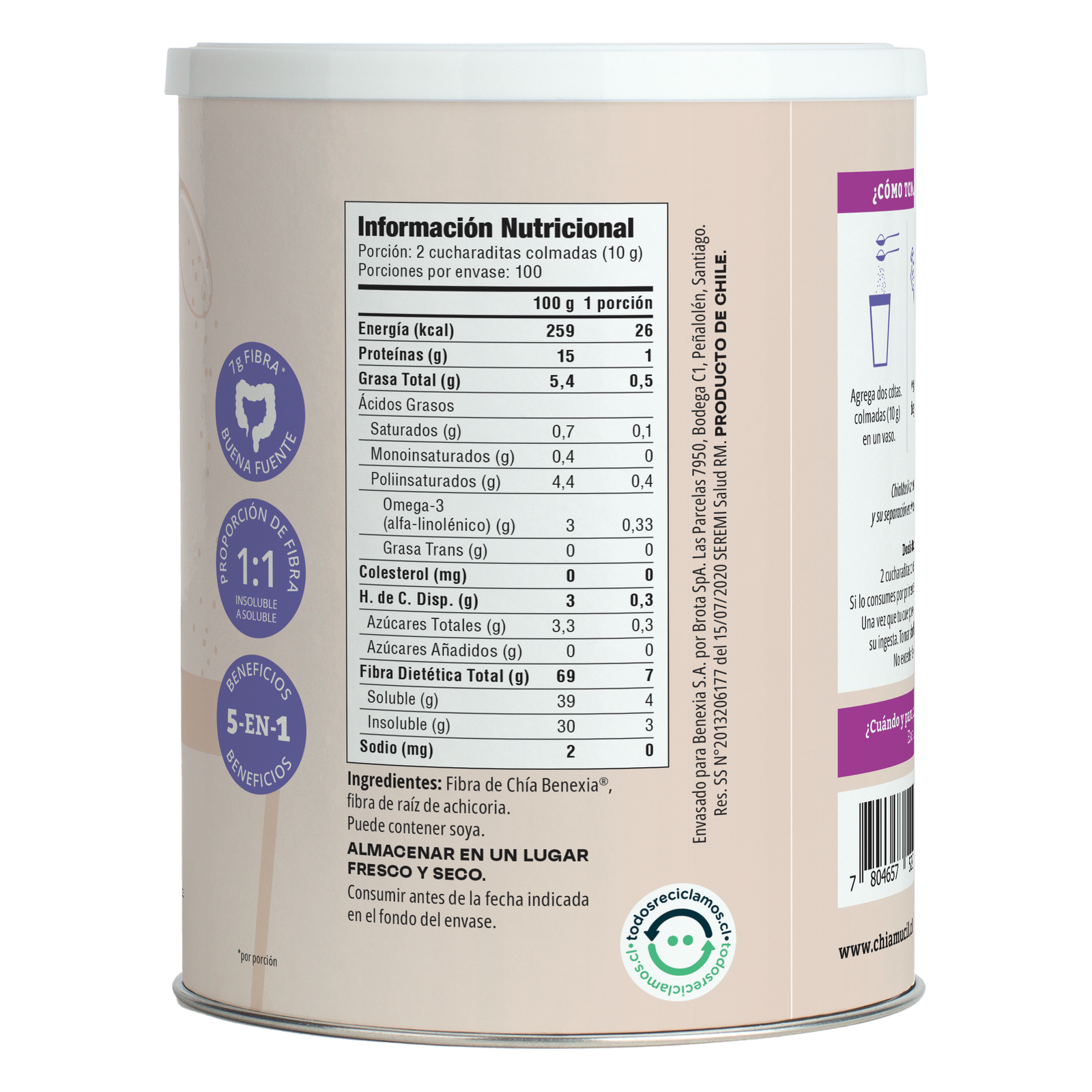 ChiaMucil Natural 1KG