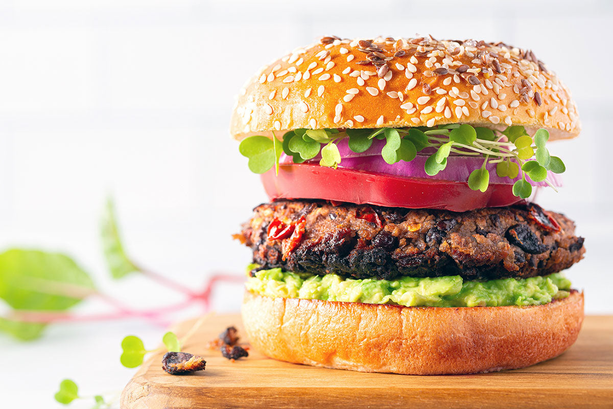 Hamburguesa de porotos negros