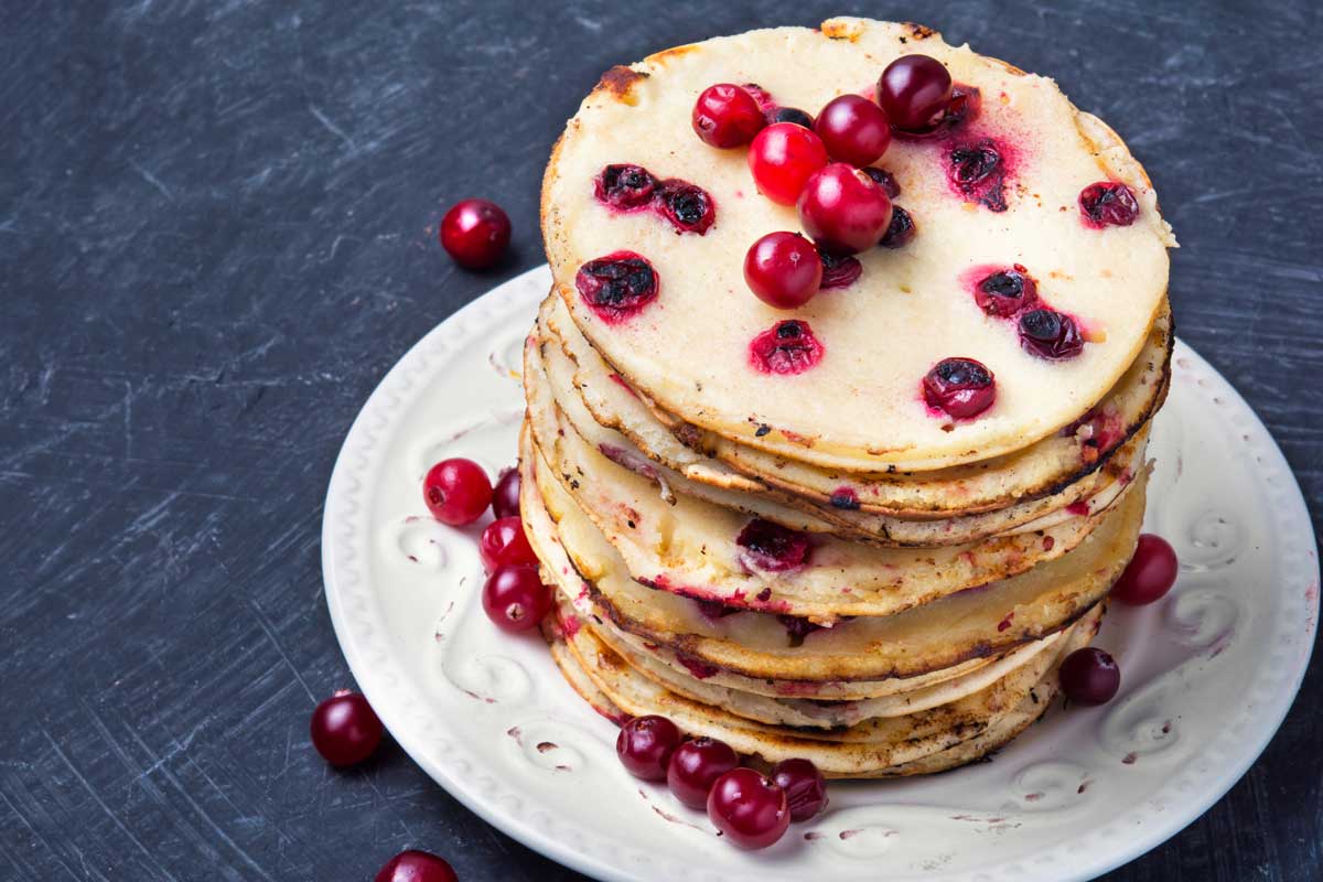 PANQUEQUES DE CRANBERRIES