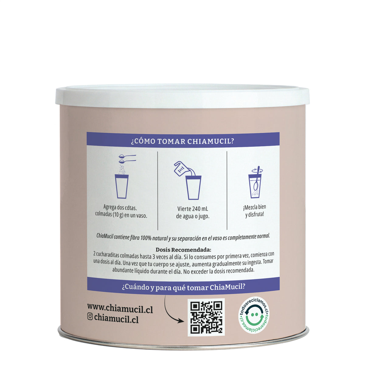 ChiaMucil natural 500 g — instrucciones de uso