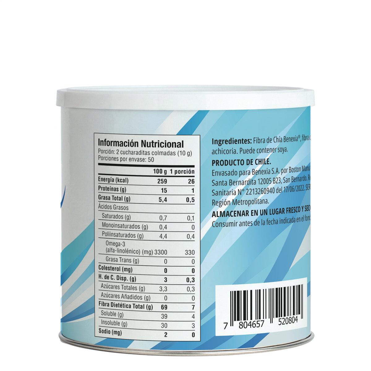 ChiaMucil natural 500 g — tabla nutricional