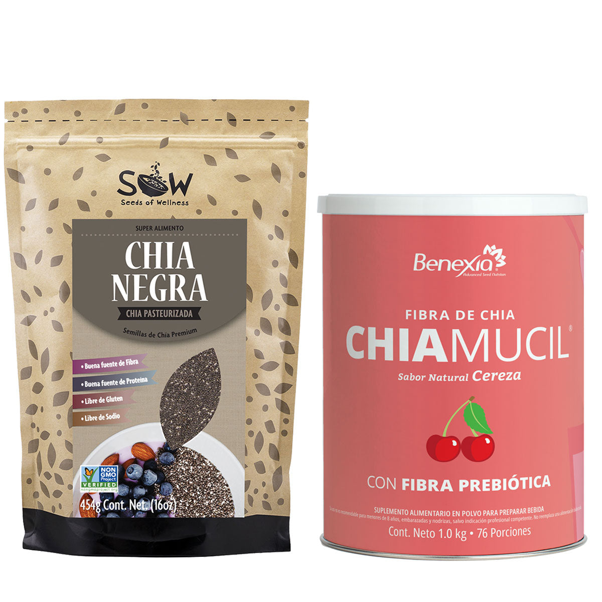 ChiaMucil Cereza + Semillas 454G